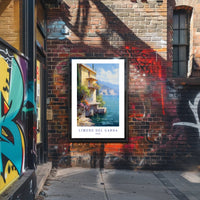 Limone del Garda Italian Escape Travel Poster PosterGoat