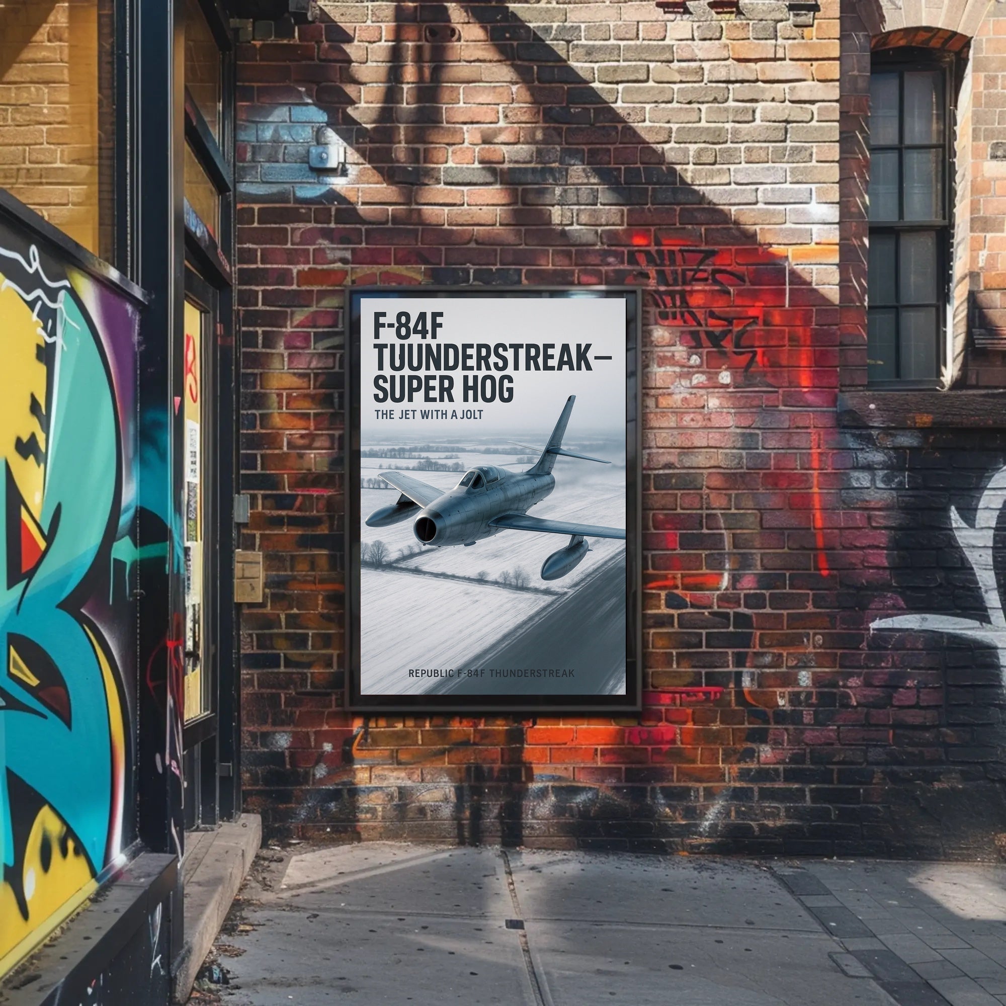 F-84F Thunderstreak The Jet with a Jolt Poster PosterGoat