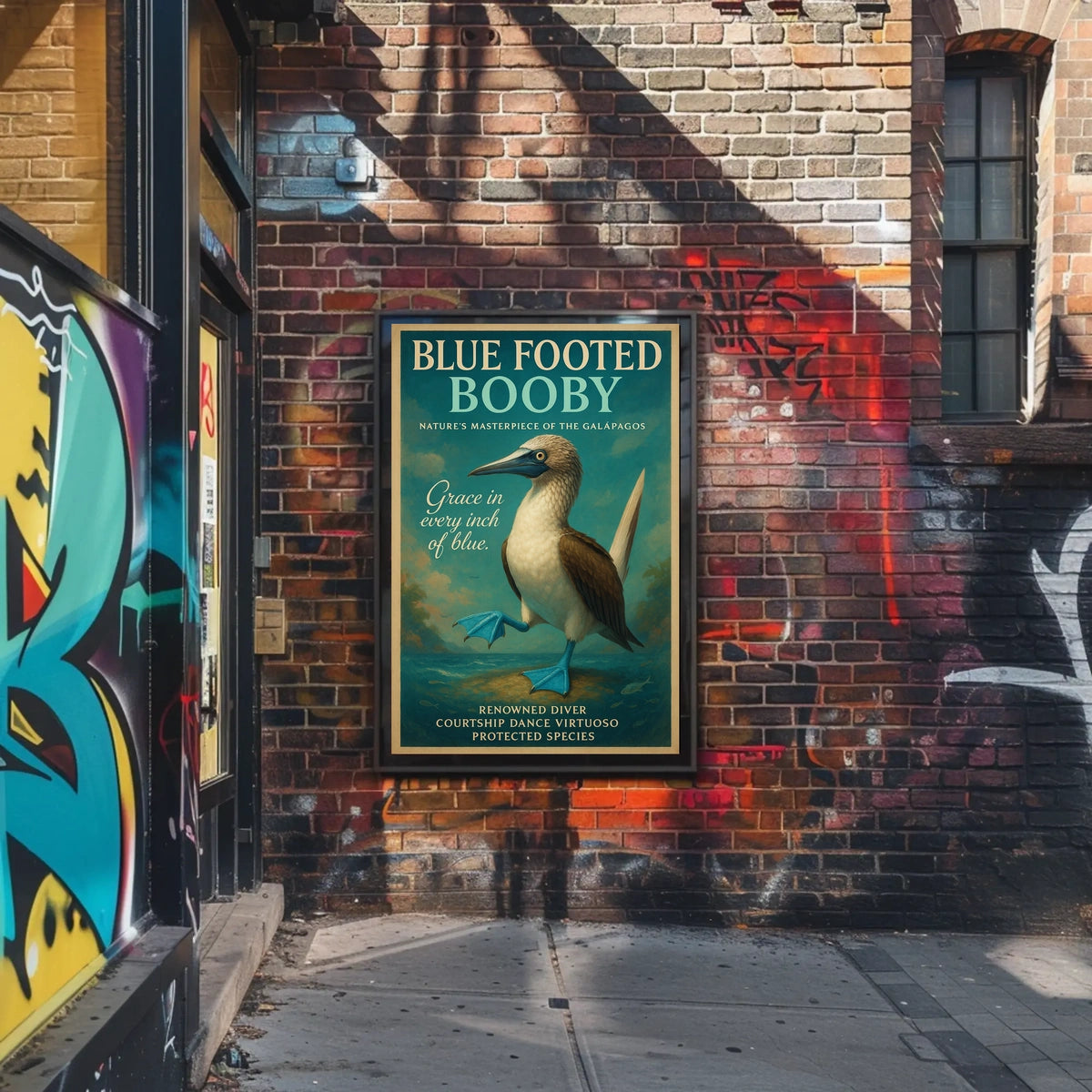 Blue Footed Booby Natures Masterpiece Poster