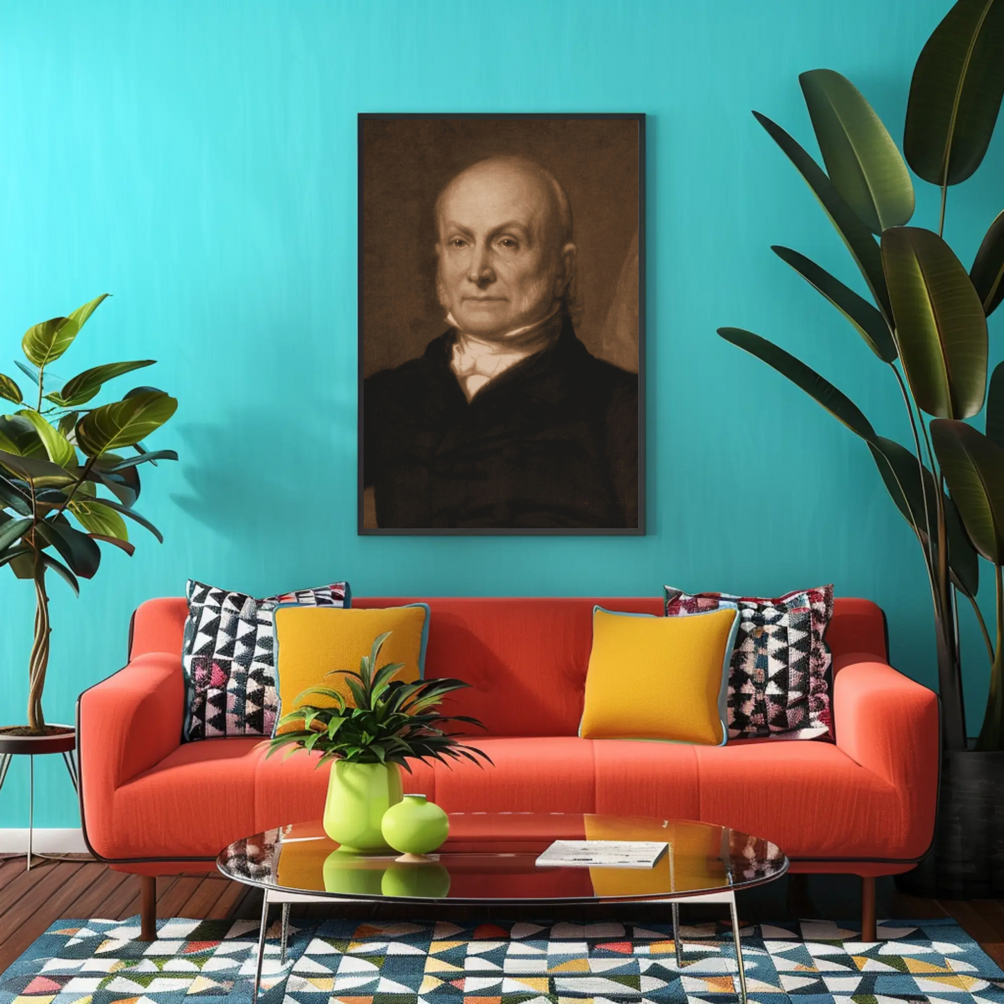 John Quincy Adams 6th President Sepia Photo