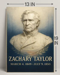 Zachary Taylor Presidential Term Poster PosterGoat