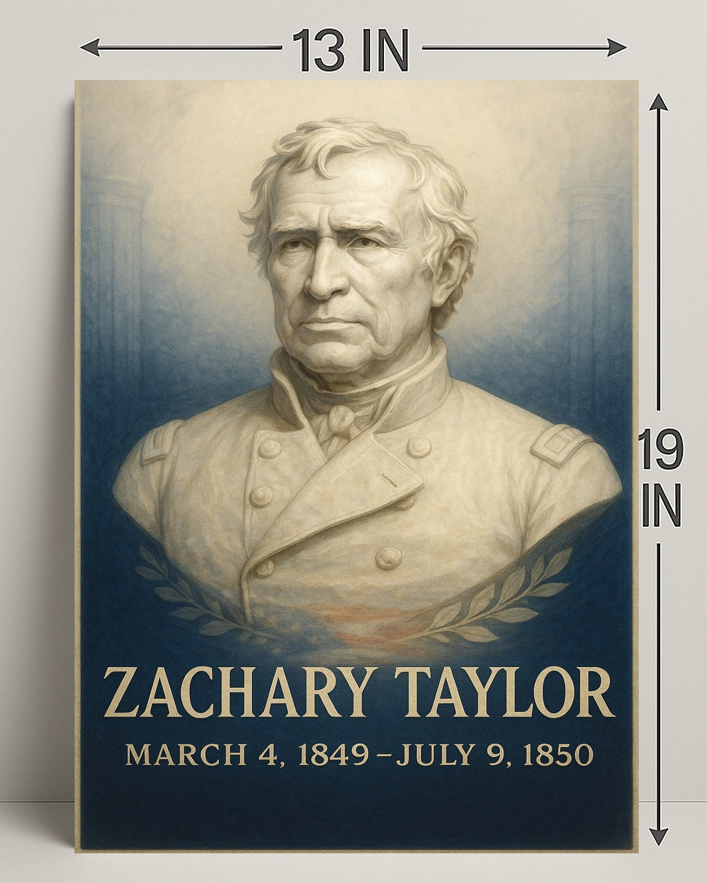 Zachary Taylor Presidential Term Poster PosterGoat
