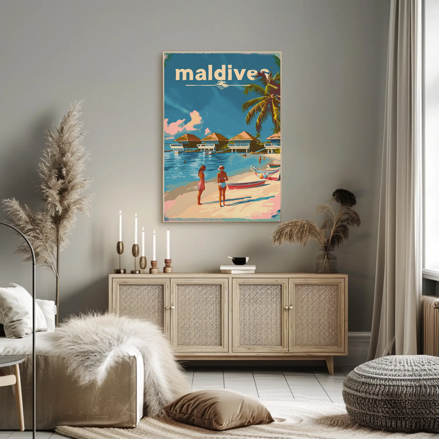 Maldives Tropical Paradise Poster