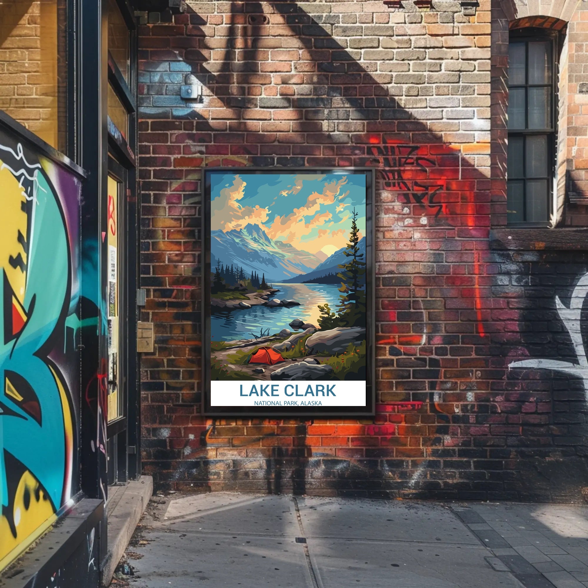 Lake Clark Scenic View: A National Park Poster