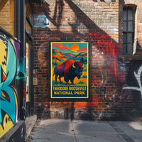 Roosevelt National Park Vintage Travel Collector Poster