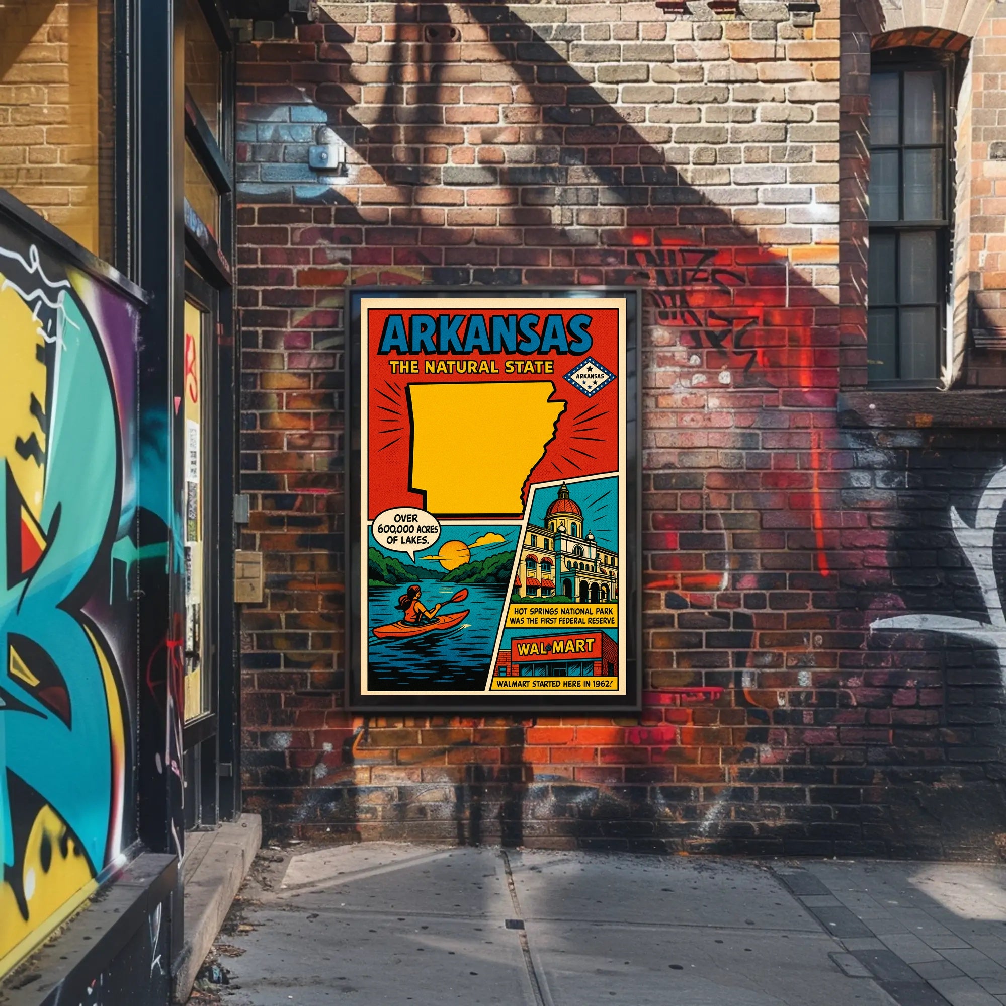 Arkansas The Natural State Poster