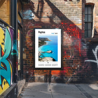 Paphos Coastal Paradise: Stunning Travel Poster PosterGoat