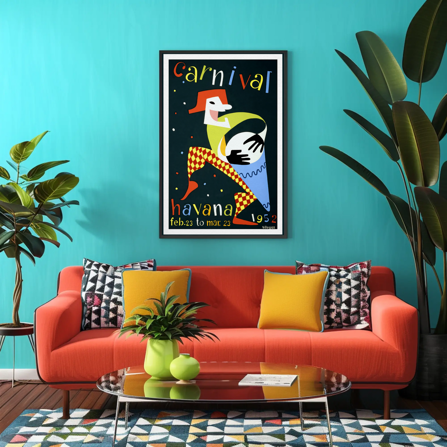 Havana Vintage Poster Carnival 1952