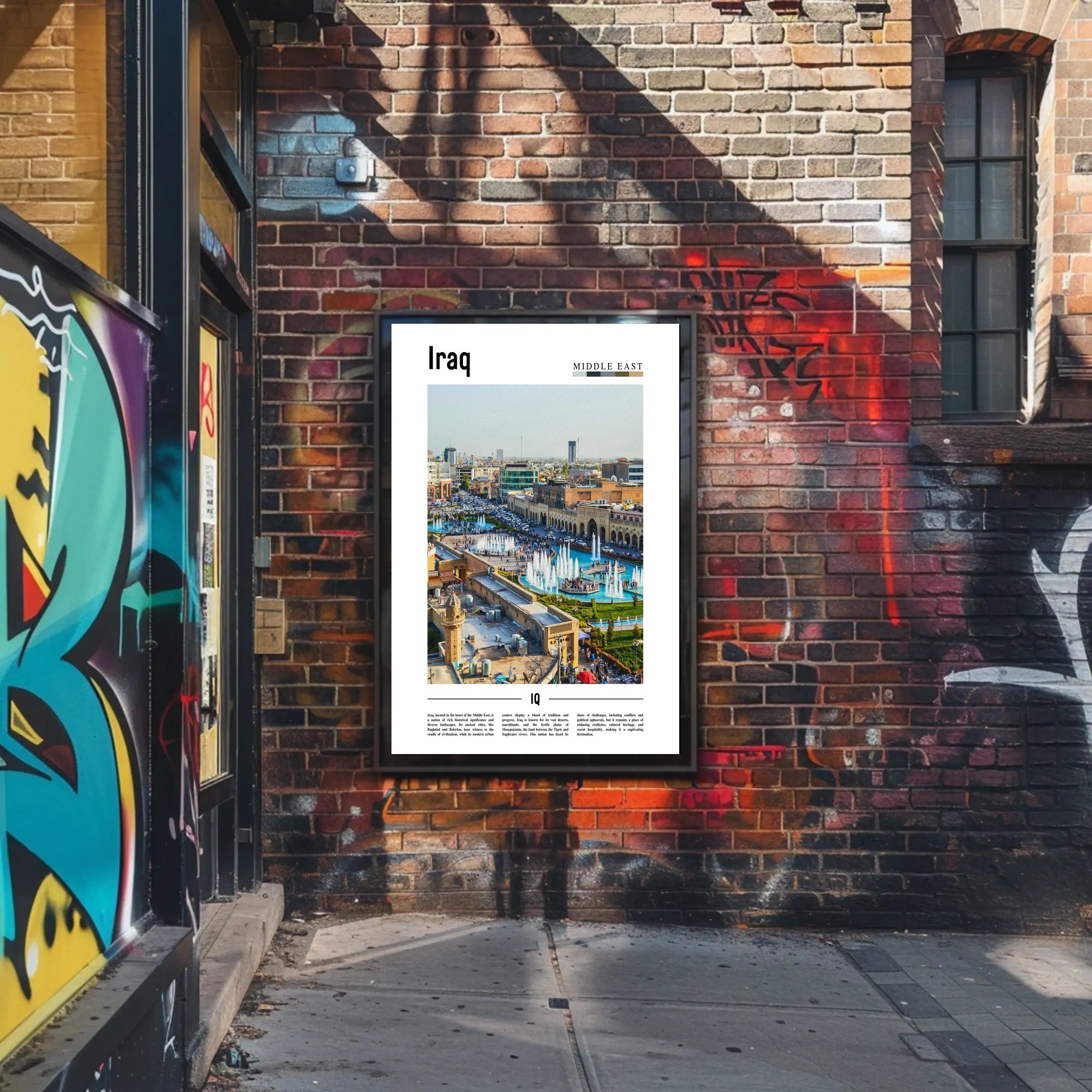 Iraq Urban Landscape Blend: Cultural or Heritage Poster PosterGoat