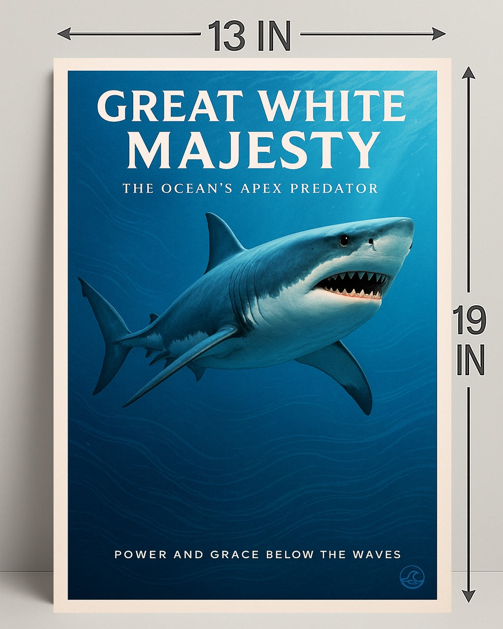 Great White Majesty Poster PosterGoat