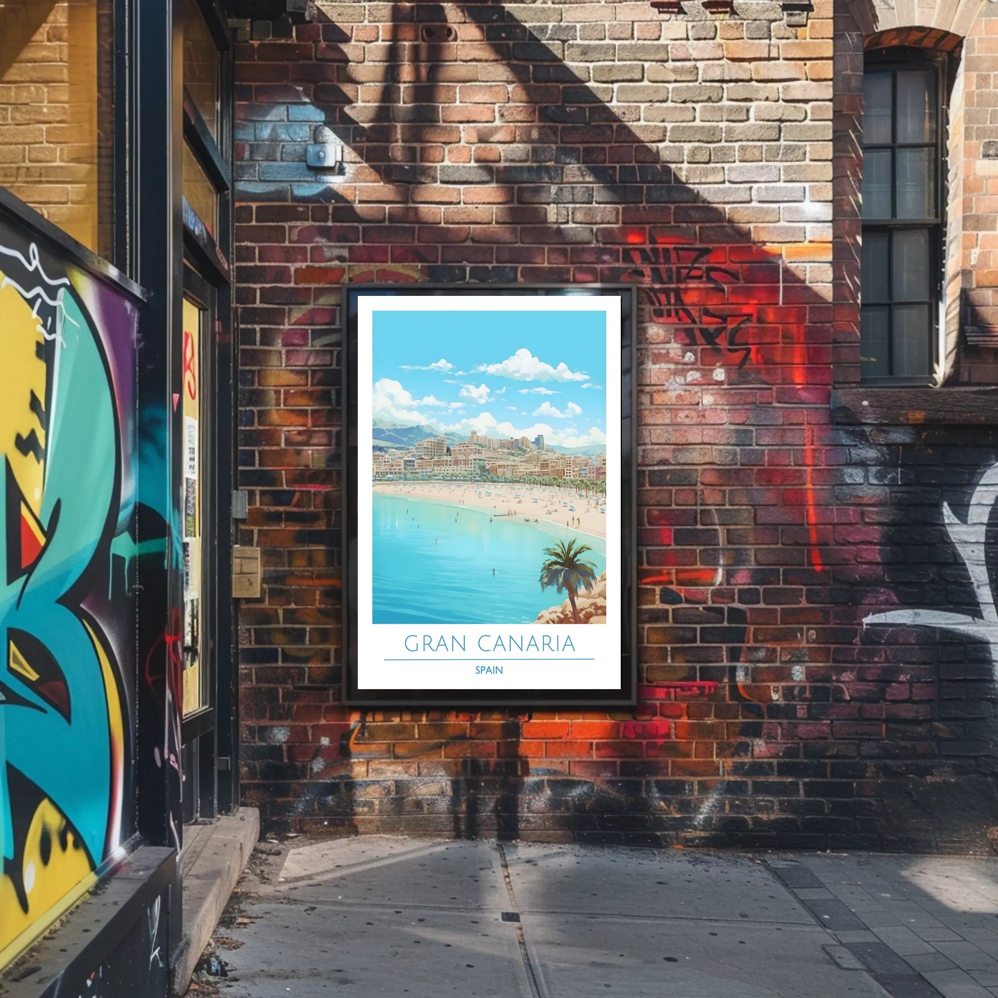 Gran Canaria Beach Scene Poster