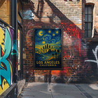 Starry Night Over Los Angeles Poster