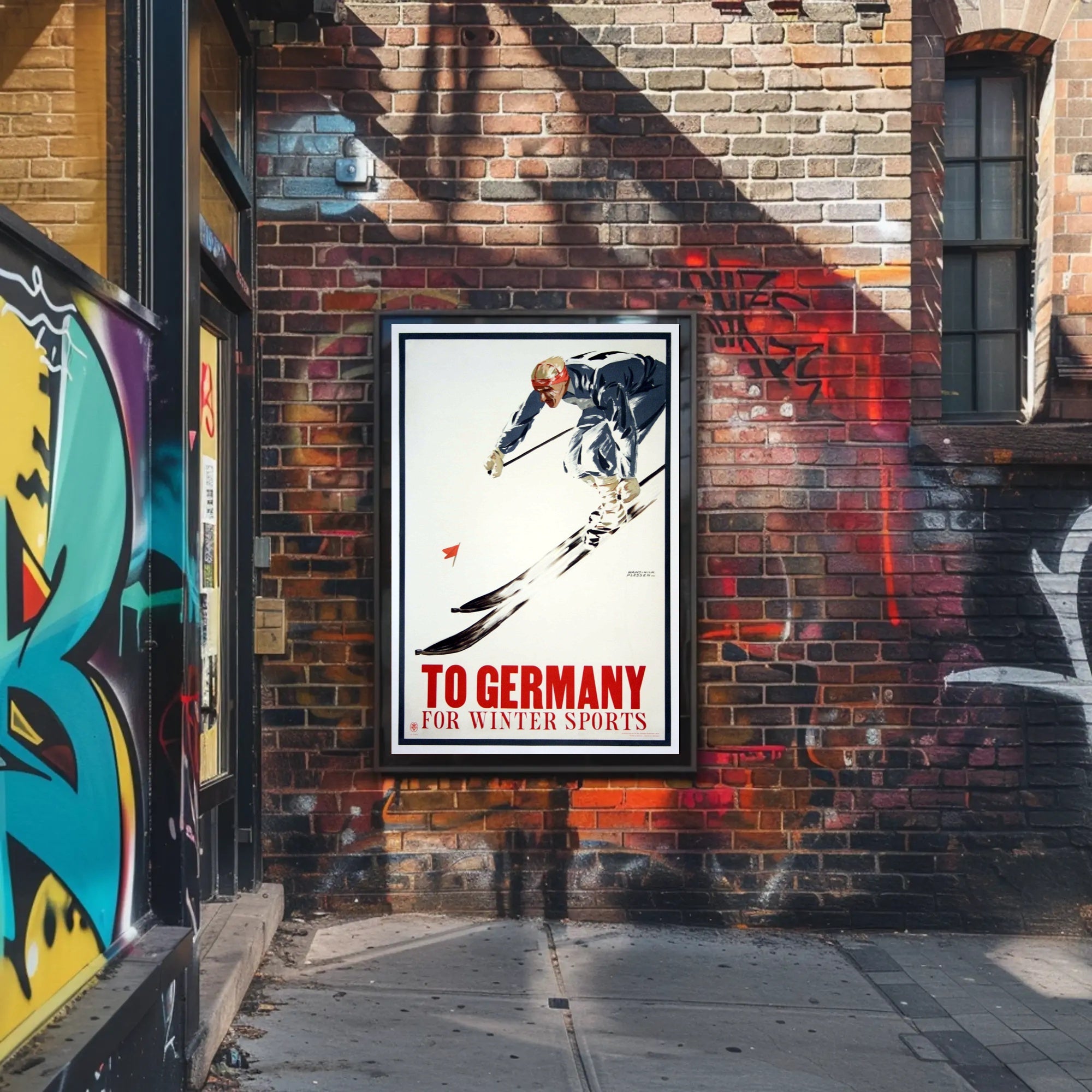 Skiing in Germany Poster PosterGoat