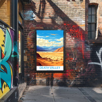 Death Valley Desert Adventure Art Travel Poster