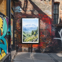 Majestic Mountain Landscape Poster PosterGoat