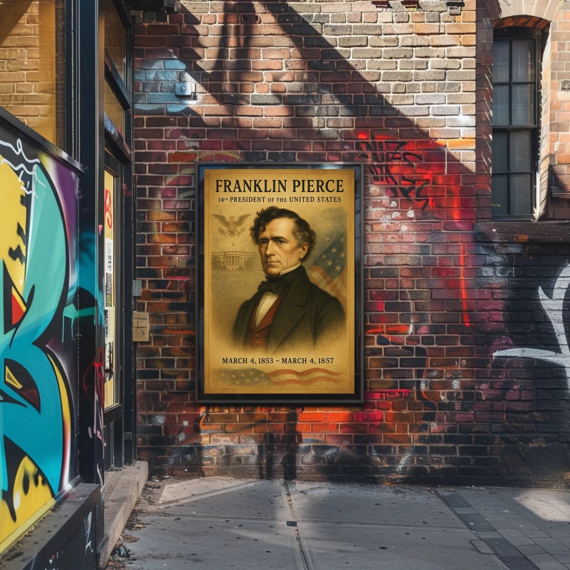 Franklin Pierce 14Th President Poster