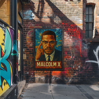 Malcolm X Iconic Leader Poster
