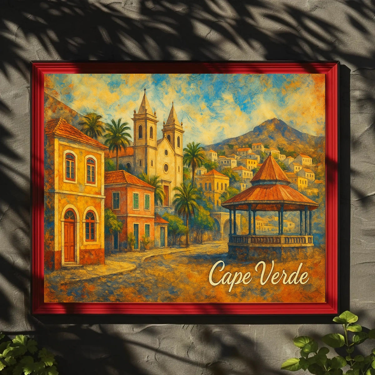 Cape Verde Scenic Illustration Poster