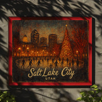 Salt Lake City Winter Wonderland Poster