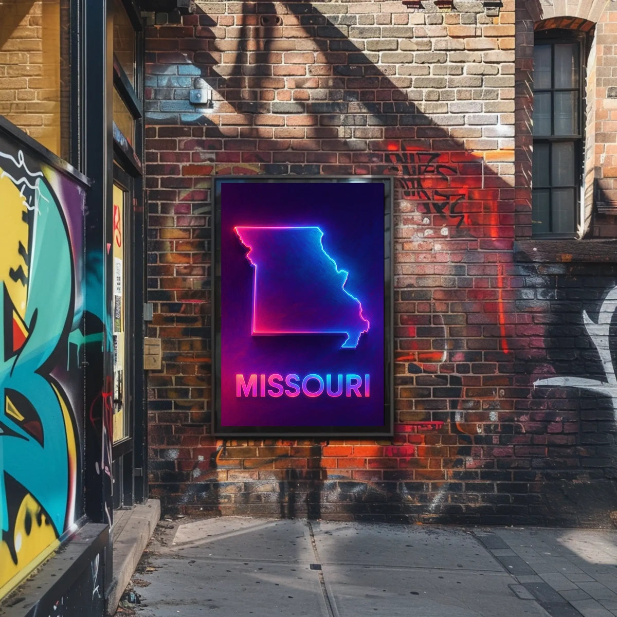 Neon Missouri Poster