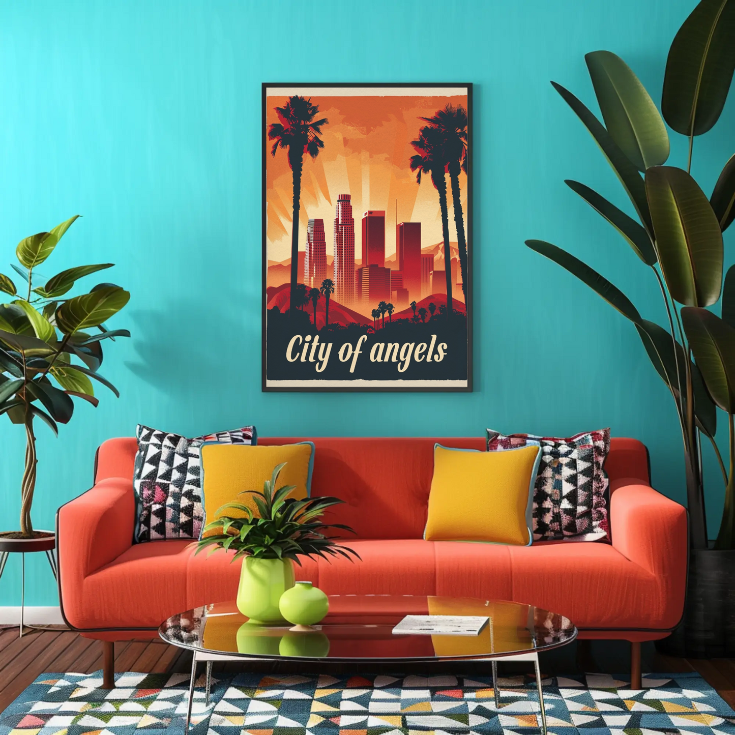 City of Angels Los Angeles Vintage Poster