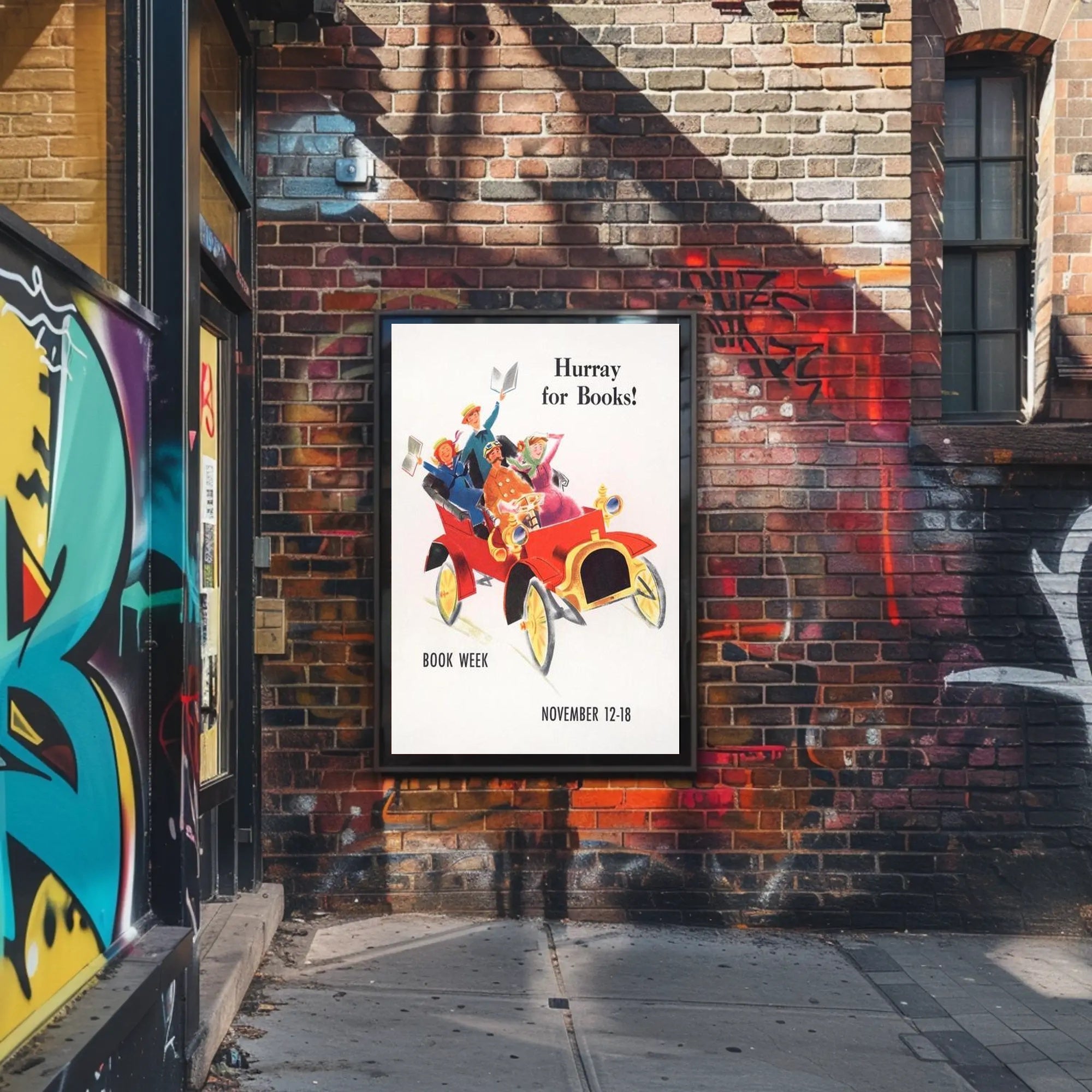 Hurray for Books! Poster PosterGoat