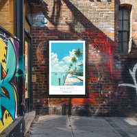 Key West Tropical Scene Travel Poster