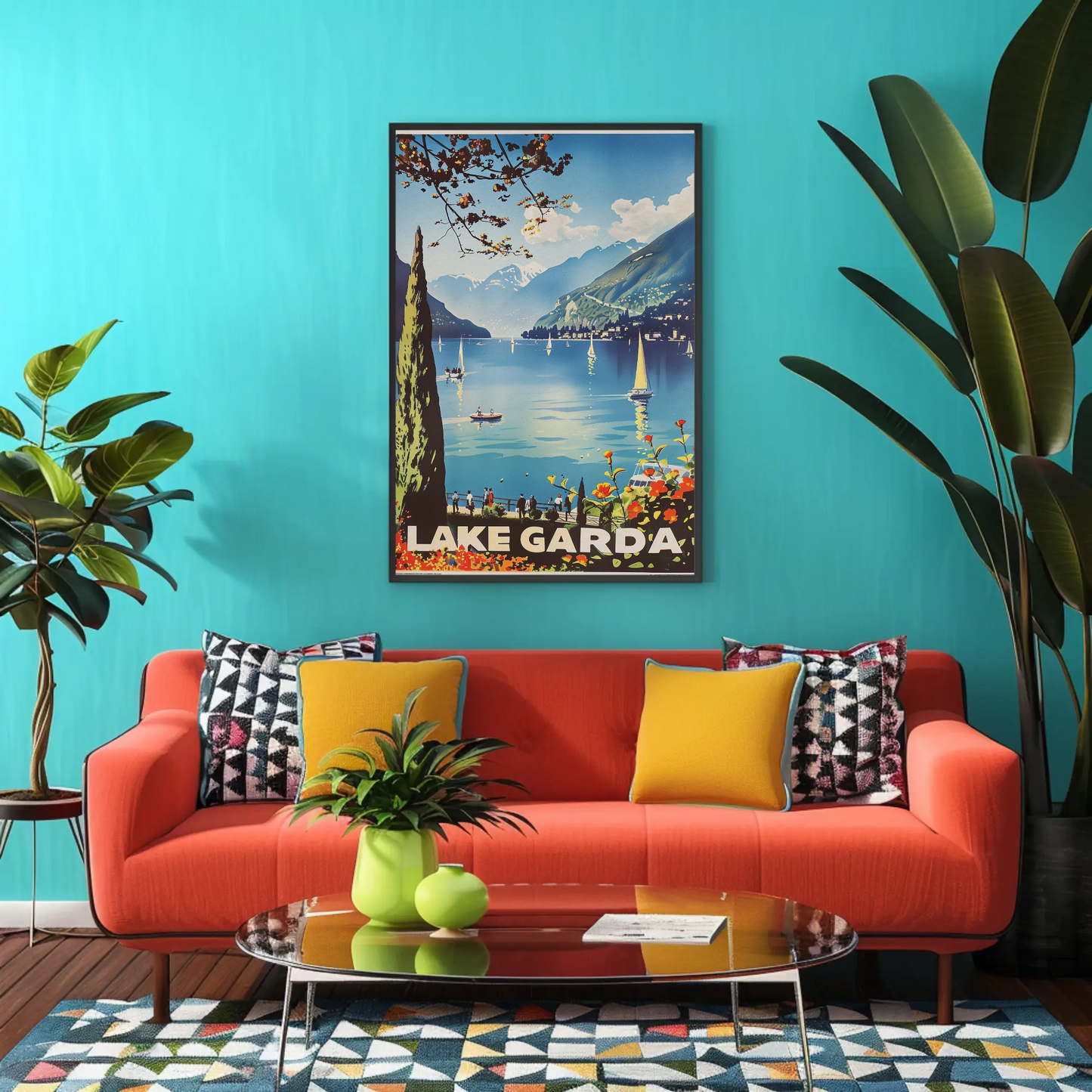 Lake Garda Vintage Poster
