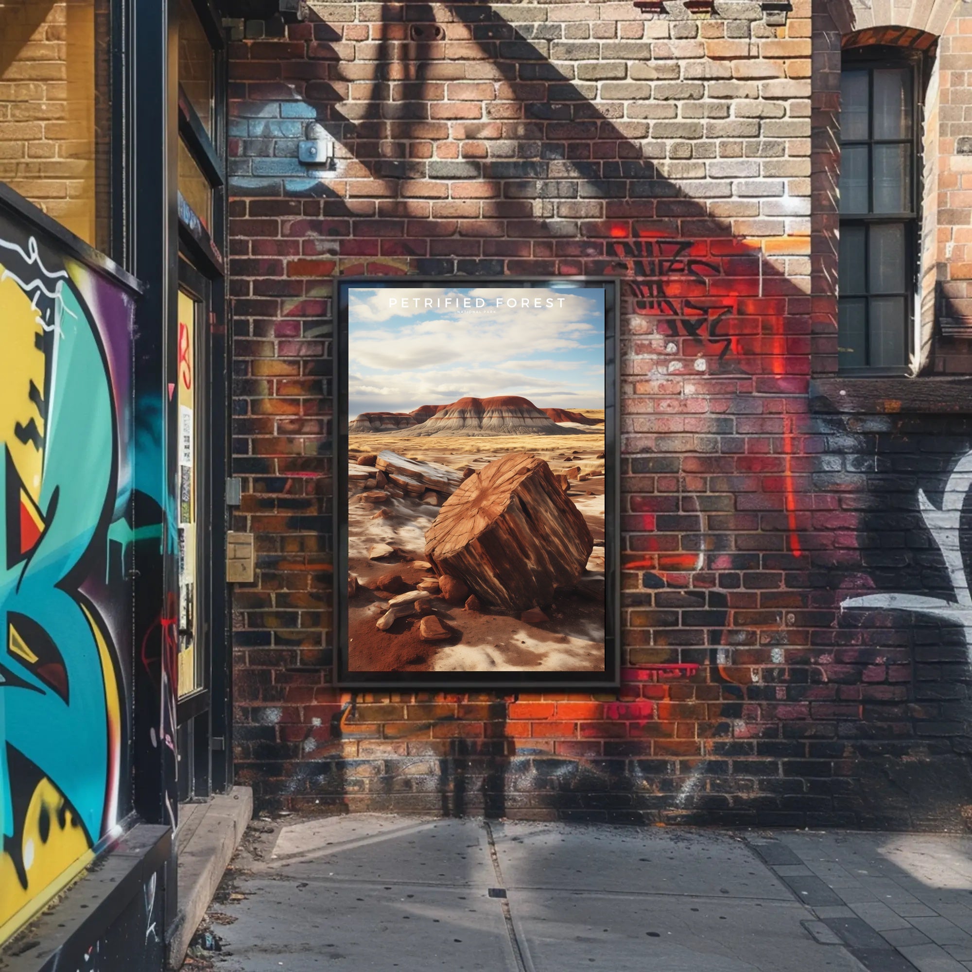 Petrified Forest Travel Poster Vintage National Park