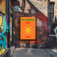 St. Tropez Sun-Kissed Beaches Travel Poster PosterGoat