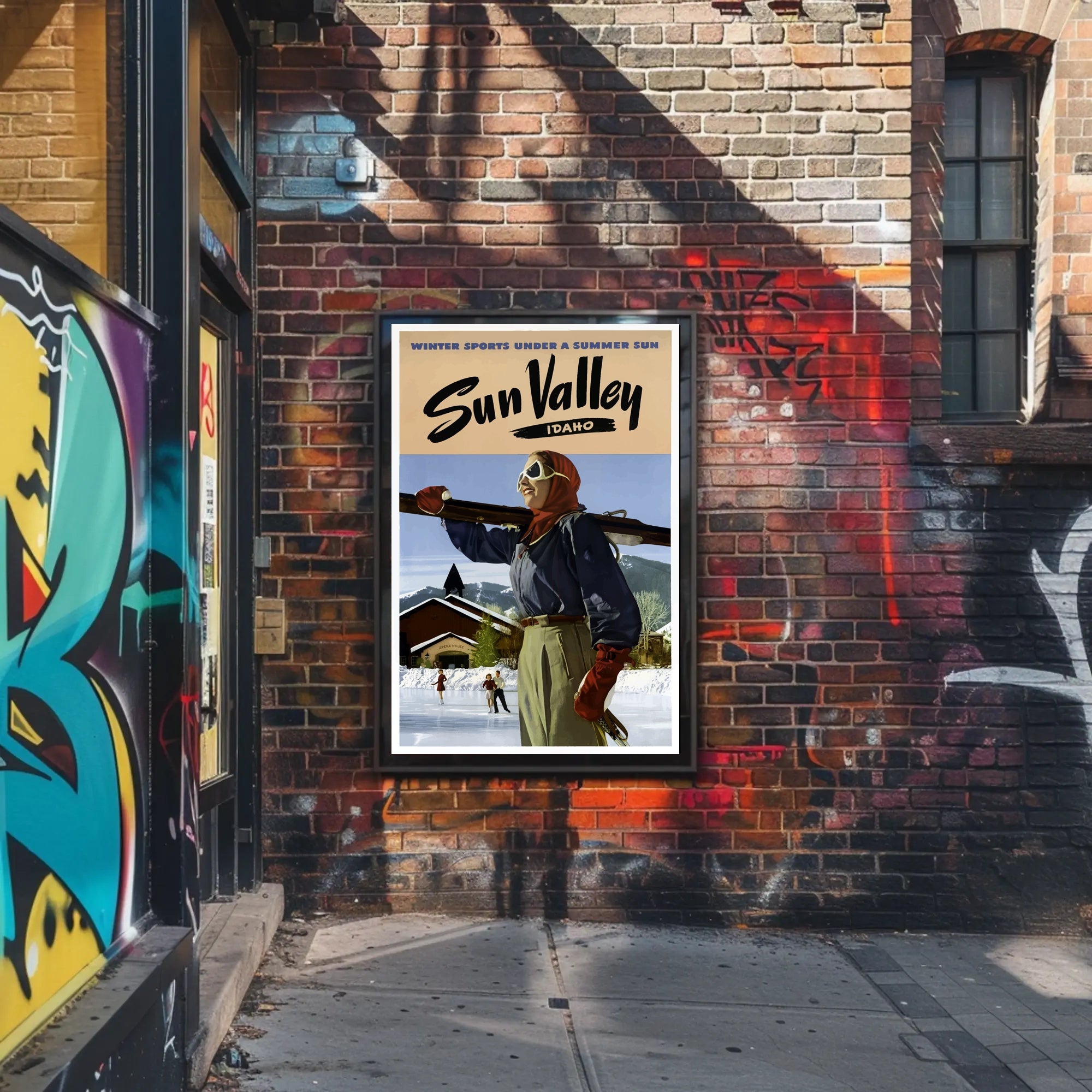 Winter Sports Under a Summer Sun Poster PosterGoat