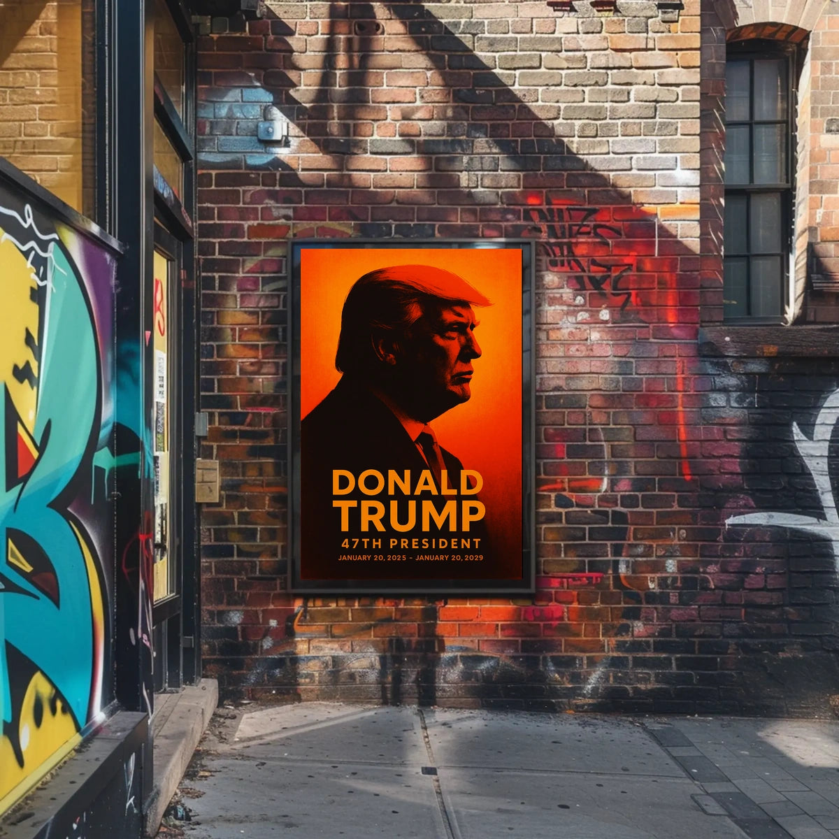 Donald Trump 47th President Patriotic Vintage Poster