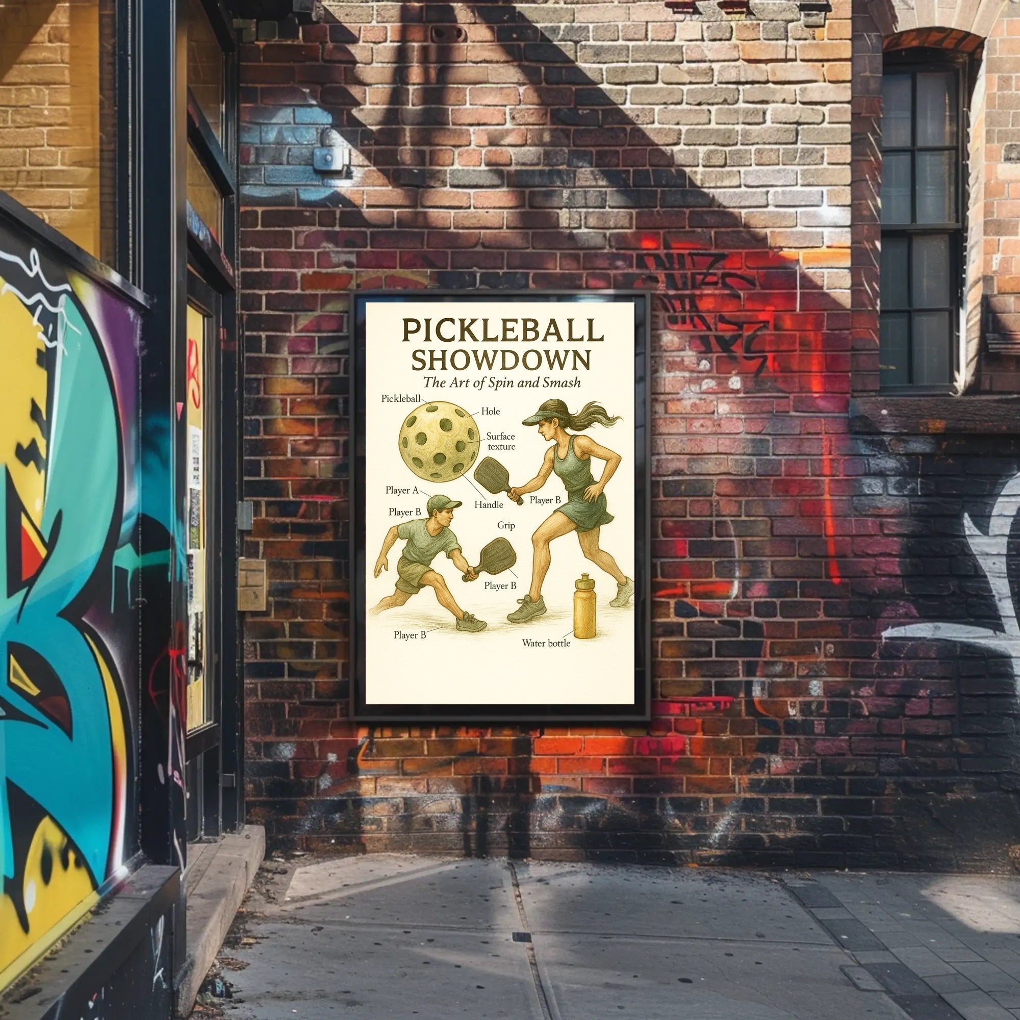 Pickleball Showdown Poster PosterGoat