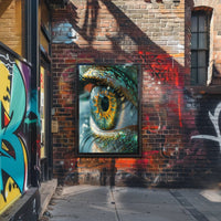 Mesmerizing Photorealistic Eye Poster with Vibrant Colors PosterGoat