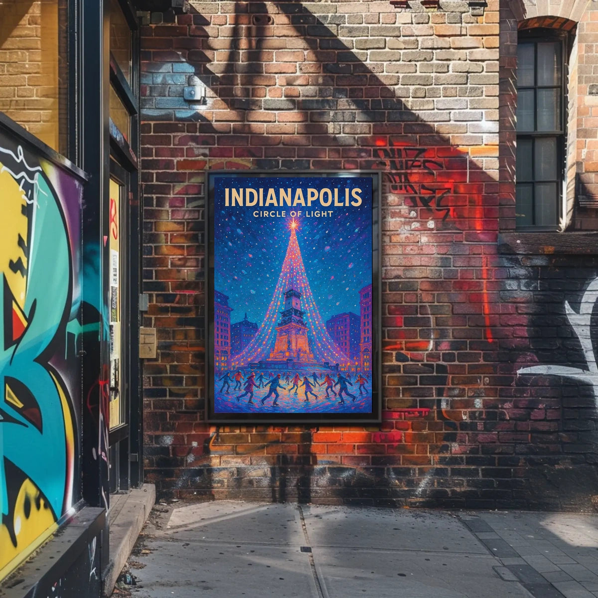 Indianapolis Circle Of Light Poster