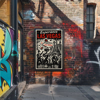 Experience Las Vegas Poster Neon Glow Wall Decor