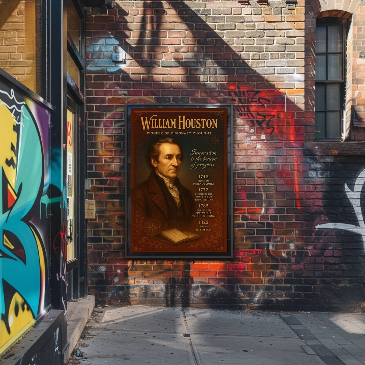 William Houston Pioneer of Visionary Thought Poster