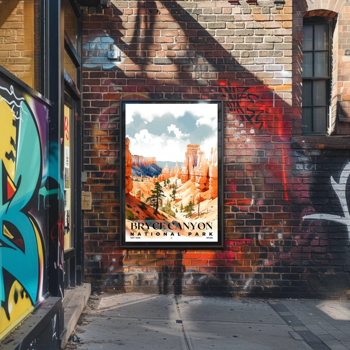 Bryce Canyon Watercolor Wall Art Poster