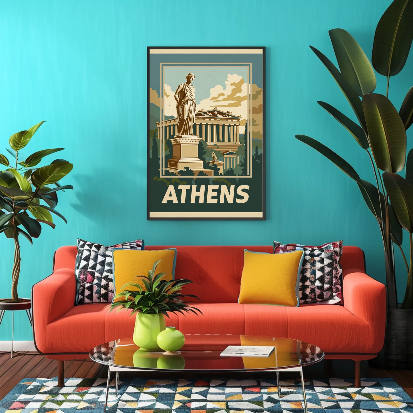 Athens Vintage Travel Poster