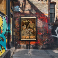 Carry On! Buy War Bonds Poster PosterGoat