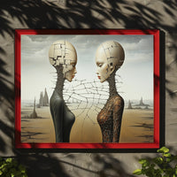 Surreal Duality Art Print: Abstract or Artistic Poster