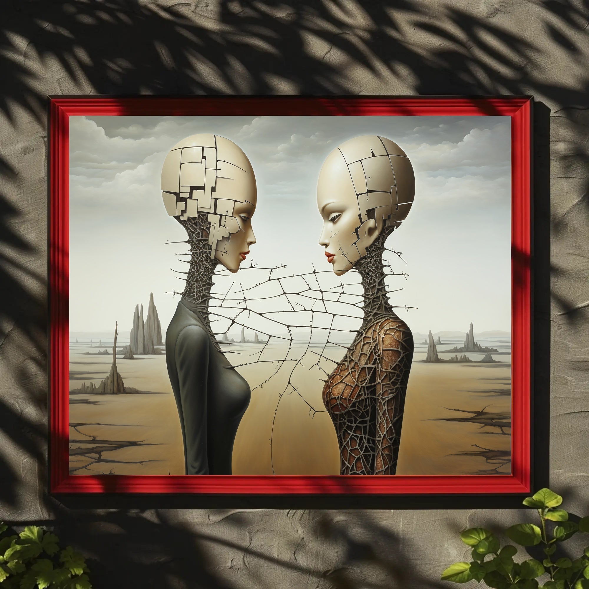 Surreal Duality Art Print: Abstract or Artistic Poster