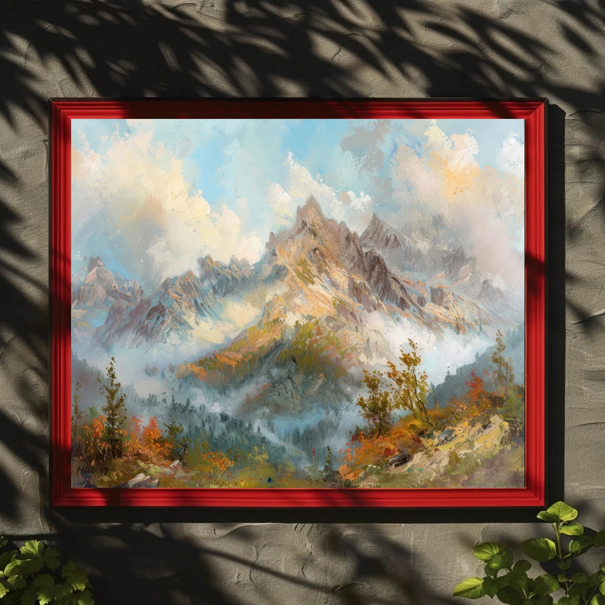 Serene Mountain Landscape Poster