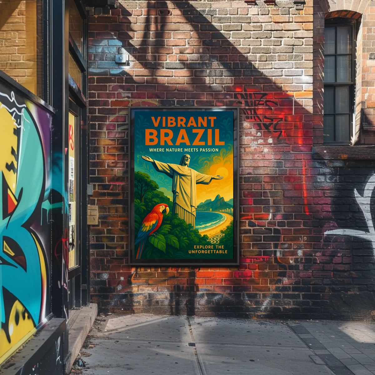 Vibrant Brazil Where Nature Meets Poster