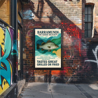 Barramundi The Aussie Delicacy Poster