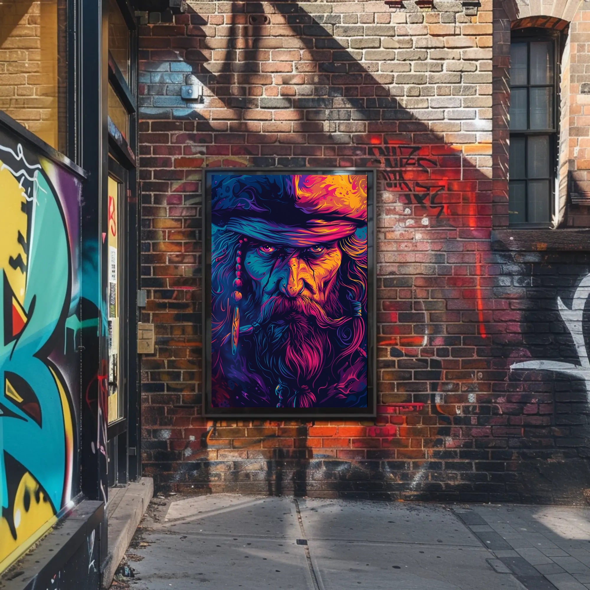 Pirate Adventure Vibrant Art Poster for Fantasy Lovers PosterGoat