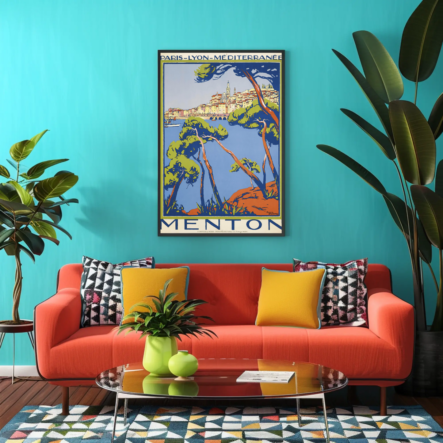 Menton Travel Poster