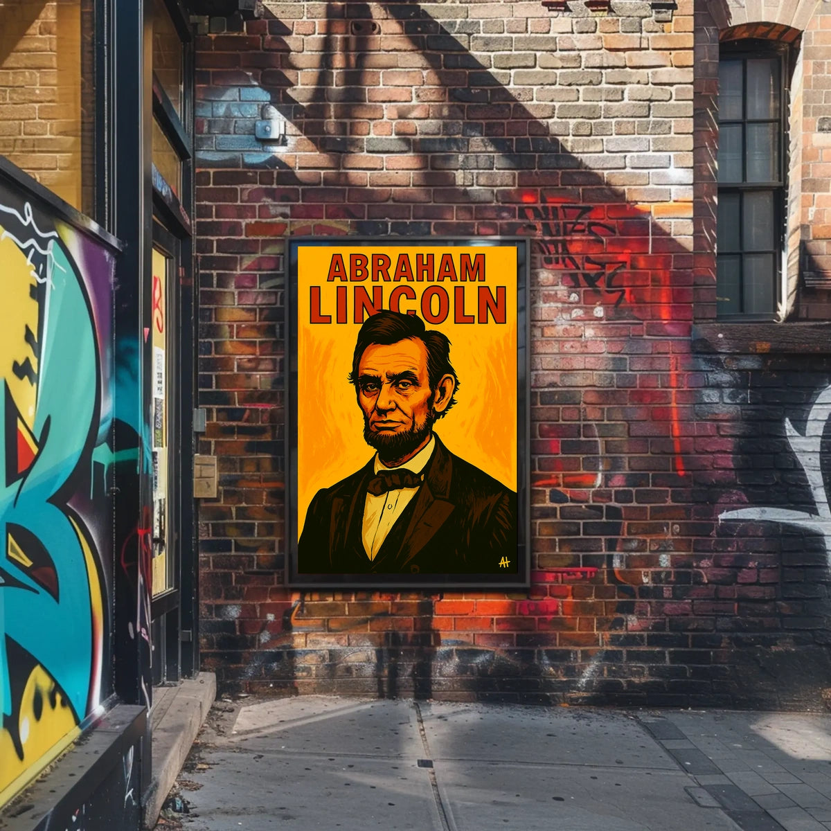 Abraham Lincoln American History Vintage Portrait Poster