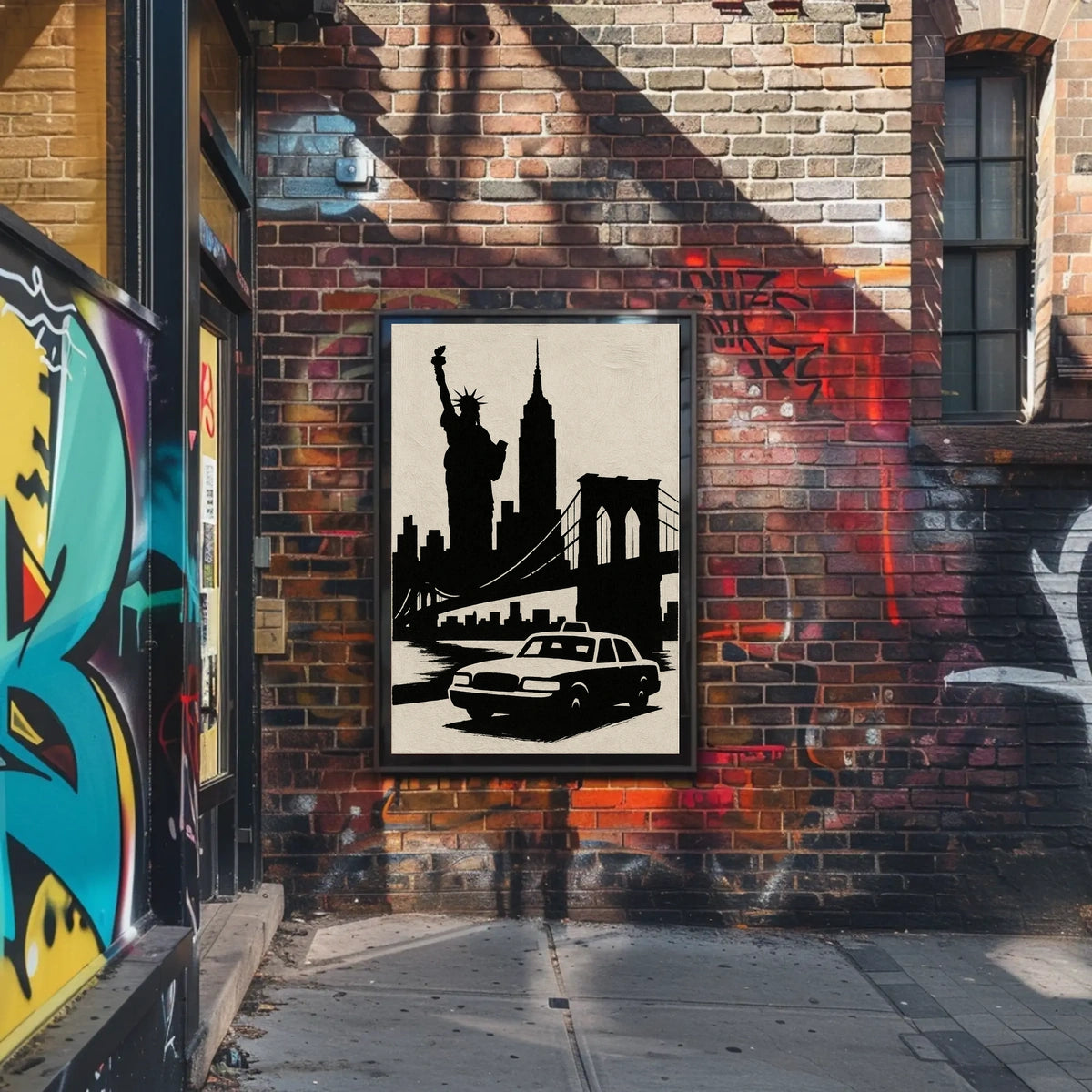 Iconic New York Silhouette Poster