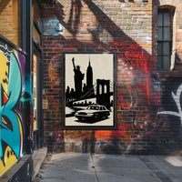 Iconic New York Silhouette Poster